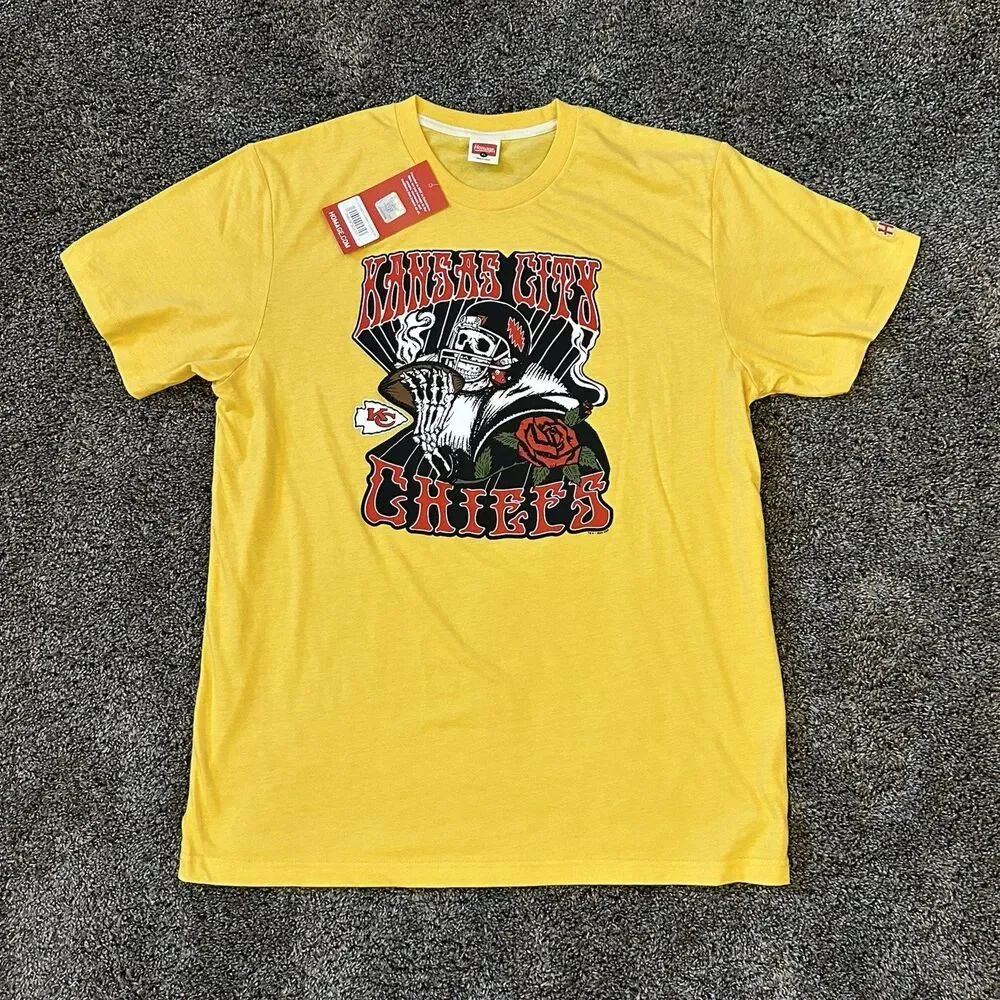 Homage NFL Kansas City Chiefs X Grateful Dead T-Shirt Men's XL NWT - Picture 7 of 16